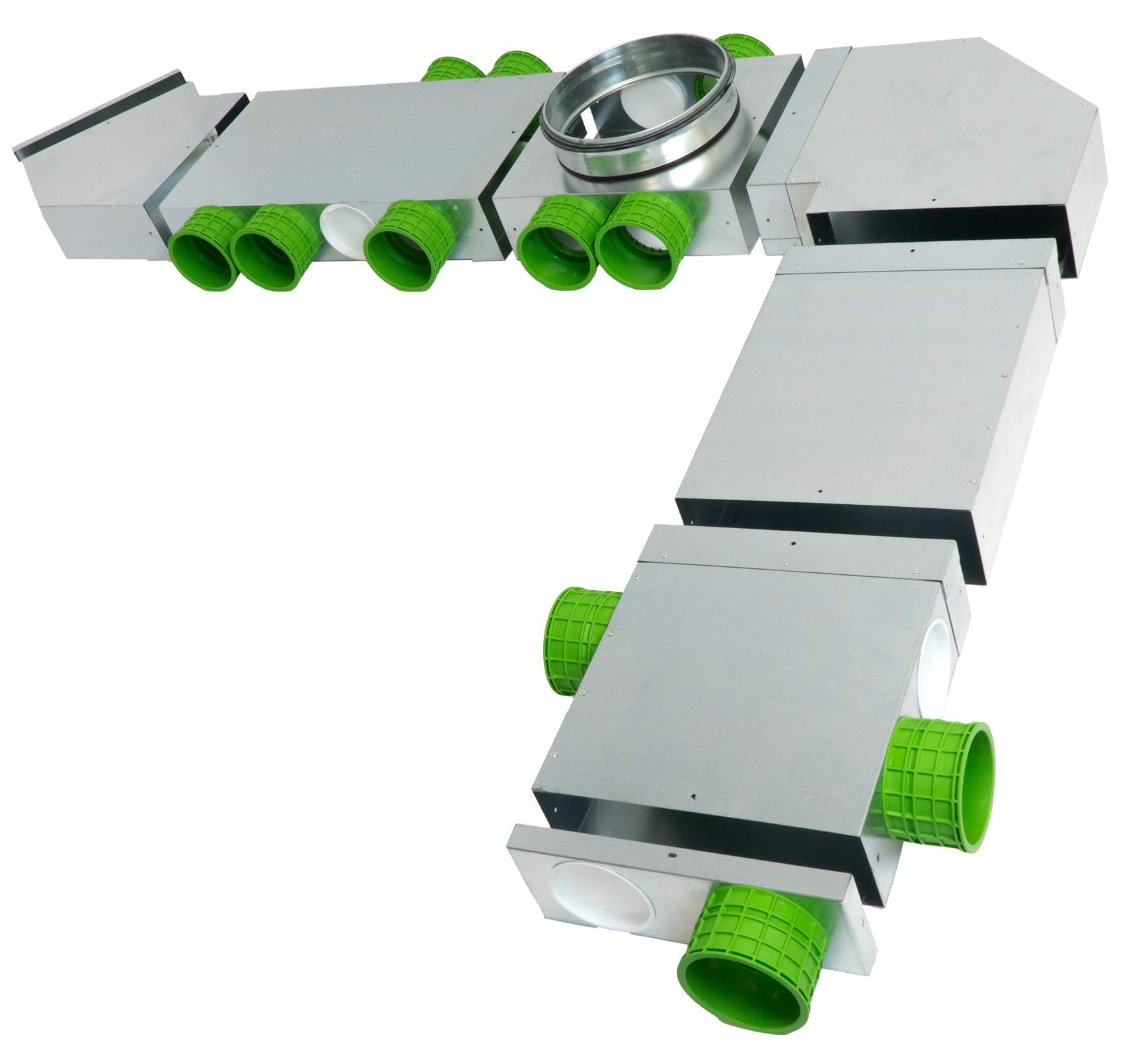 Climavent galva modulaire verdeelplenums ø75mm